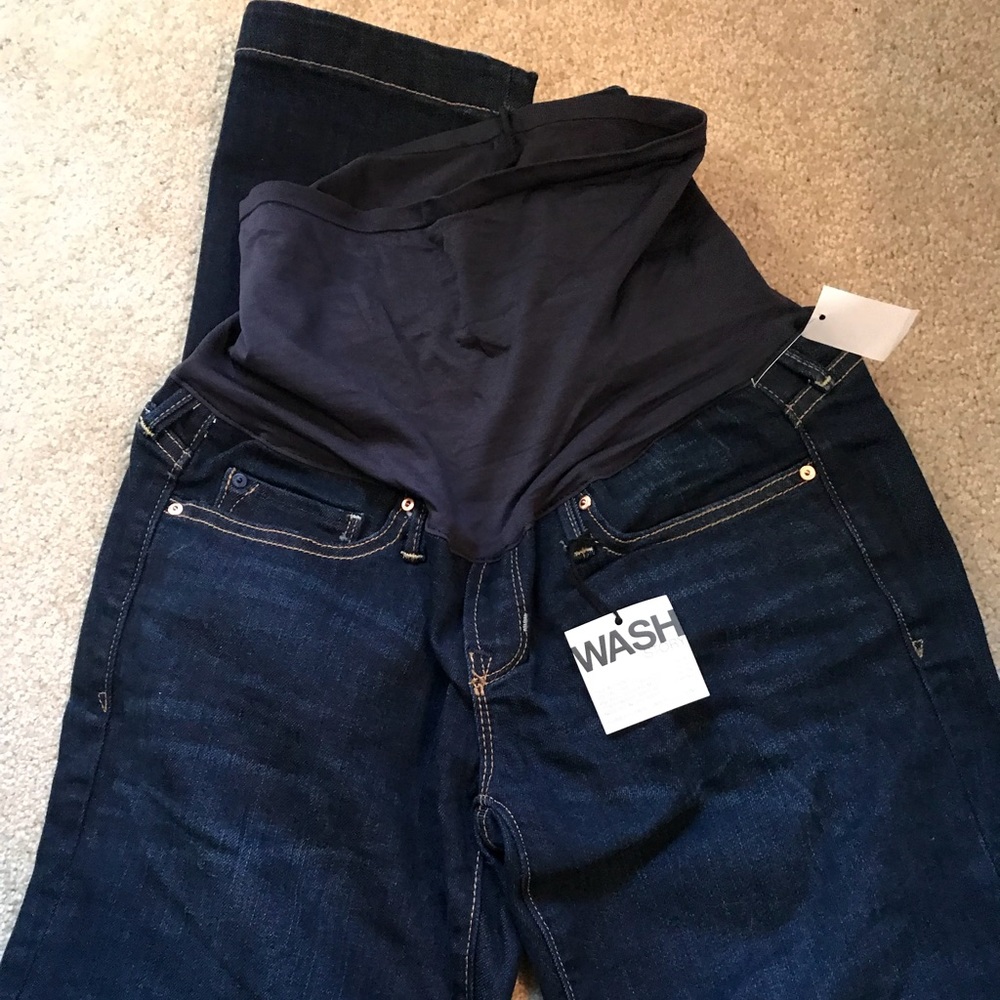 Brand new gap maternity long and lean jeans